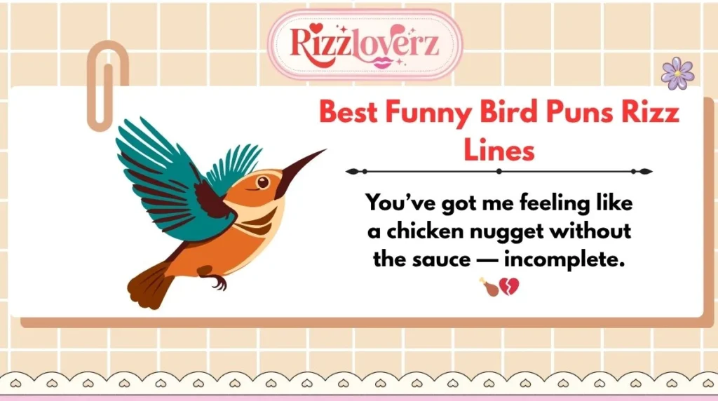 Best Funny Bird Puns Rizz Lines
