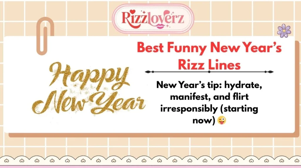 Best Funny New Year’s Rizz Lines