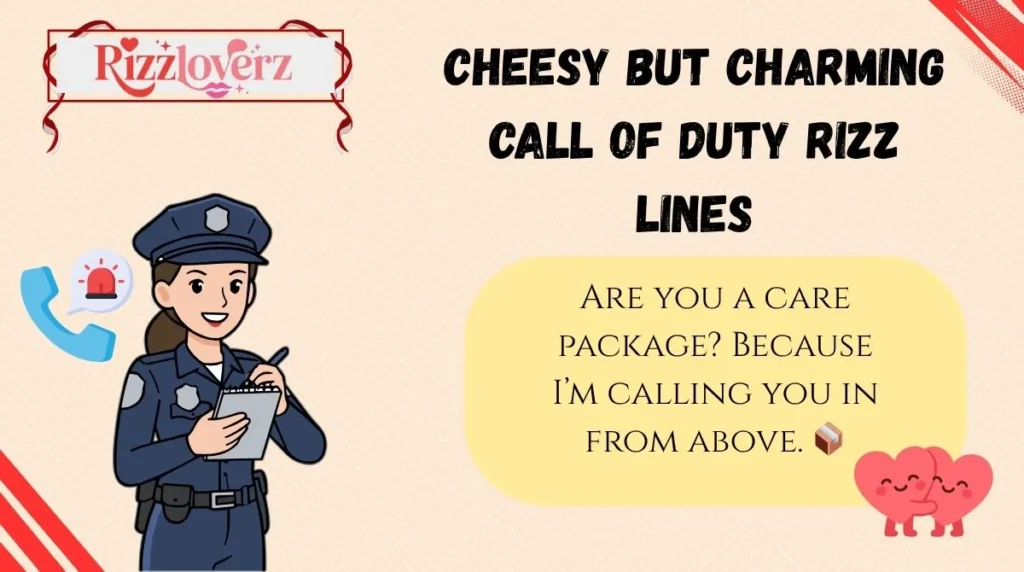 Cheesy but Charming Call of Duty Rizz Lines