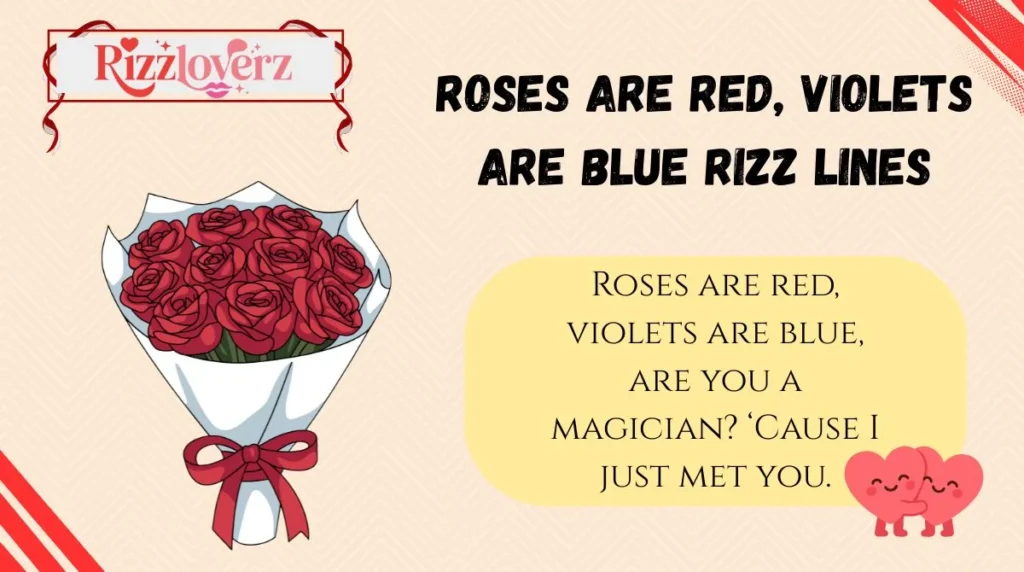 Roses Are Red, Violets Are Blue Rizz Lines