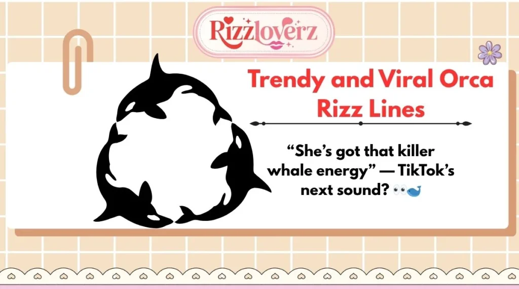 Trendy and Viral Orca Rizz Lines
