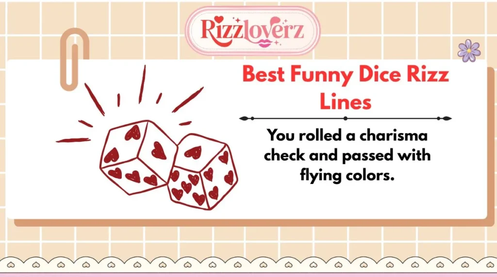 Best Funny Dice Rizz Lines