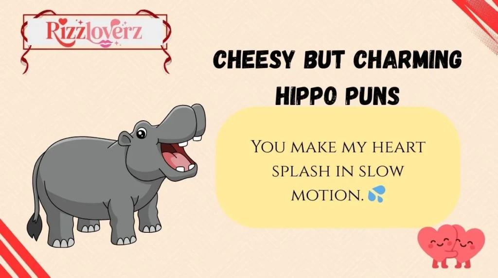 Cheesy but Charming Hippo Puns