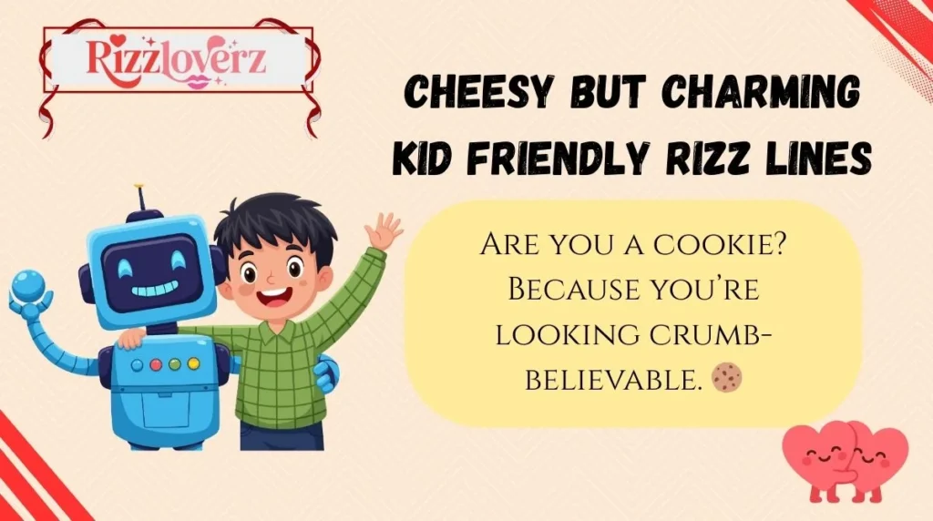 Cheesy but Charming Kid Friendly Rizz Lines