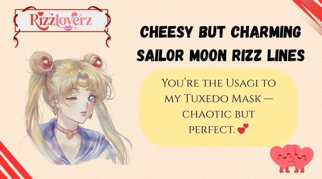 Cheesy but Charming Sailor Moon Rizz Lines