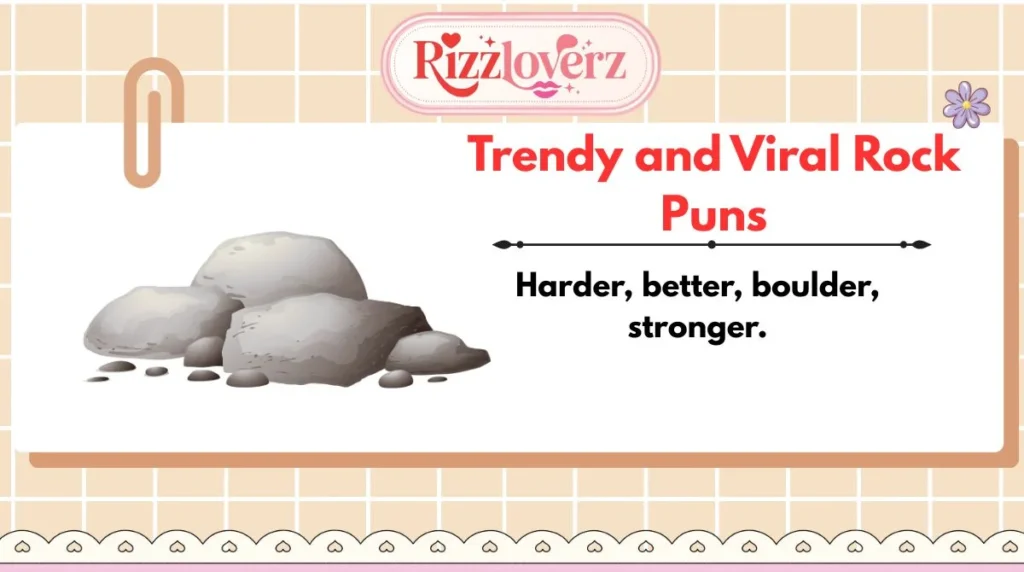 Trendy and Viral Rock Puns