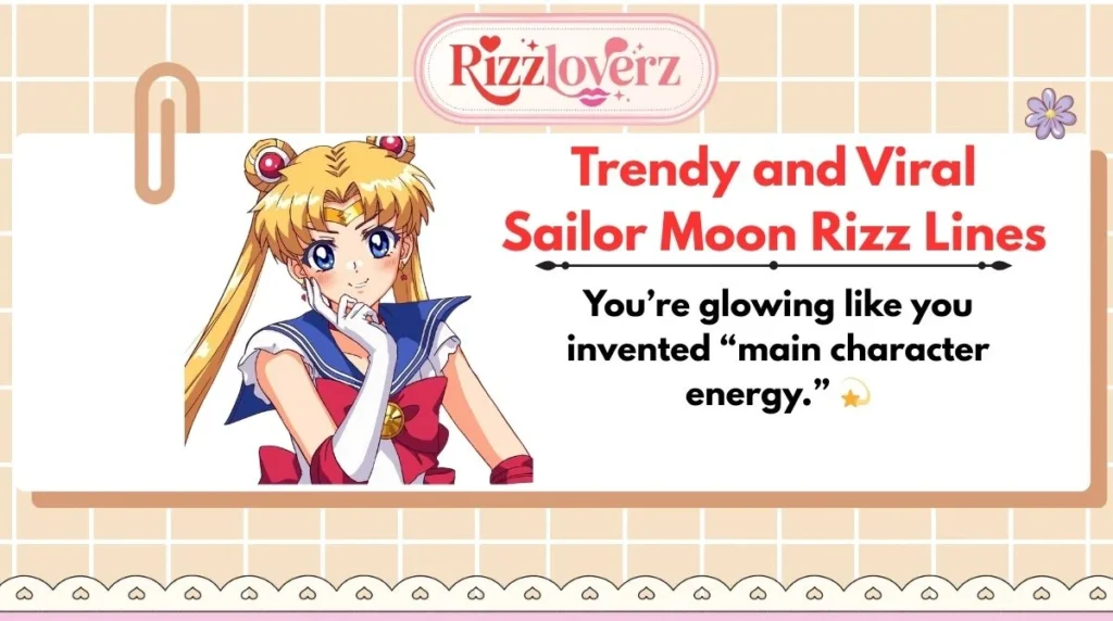 Trendy and Viral Sailor Moon Rizz Lines