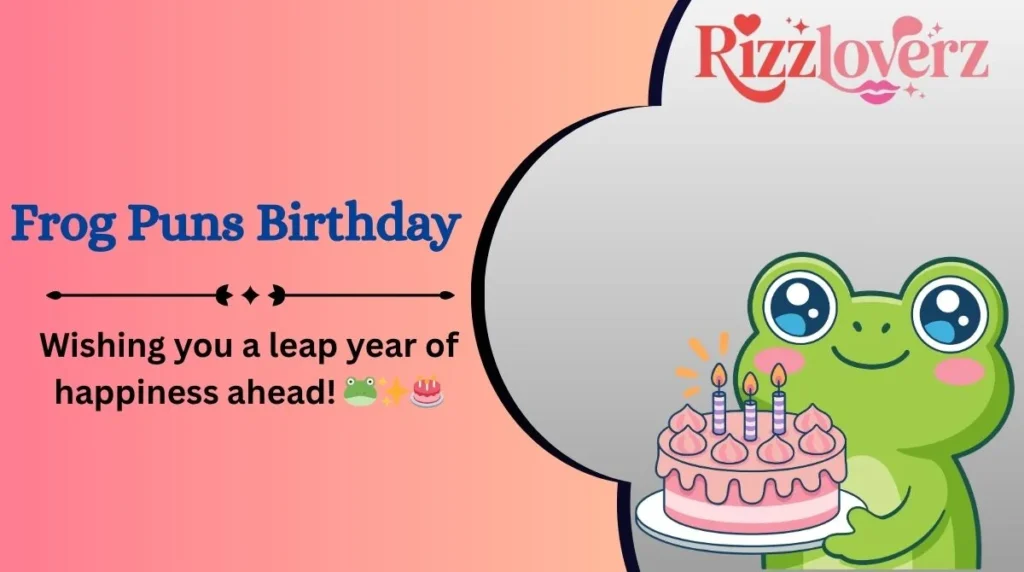 Frog Puns Birthday