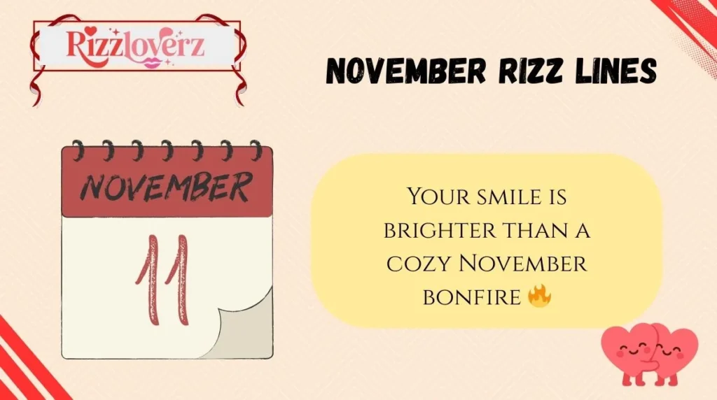 November Rizz Lines